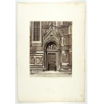 [ITALIA - FLORENCJA - drzwi boczne do katedry Santa Maria del Fiore, Duomo - fotografia widokowa]. [l. 70. XIX w.]...