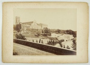 [TALIANSKO - FLORENCIA - vonkajší pohľad na baziliku San Miniato al Monte - fotografia]. [l. 70. roky 19. storočia]....