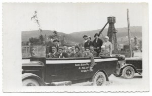 [NAFTA - Bacino di Boryslav - viaggio a Boryslav da Truskavets - fotografia di situazione]. [l. 1920]....