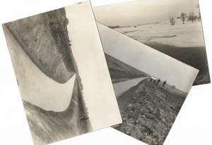 [ZAMOSC - Lavori di bonifica sul fiume Łabuńka e sul Czarny Potok - fotografie della situazione]. [1931, 1932]...