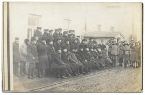 [Polish LEGIONS - Capt. Władysław Belina-Prażmowski with a visit to the January Uprising insurgents in Lublin - situational photograph....