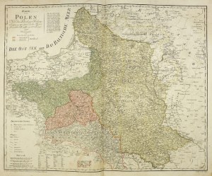 Mapa Polska od F. von Reillyho z roku 1796.