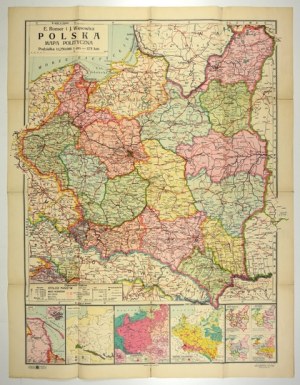 Administrativní mapa Polska v roce 1939.