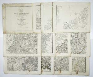 Mapa Galície vydaná v roku 1797 v Berlíne v 12 častiach od S. Schroppa v komp. D. G....