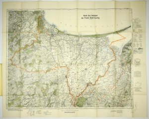 La città libera di Danzica. Mappa del 1930.