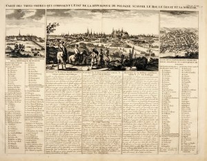 Kraków, Warszawa, Wilno - na wspólnej planszy z 1714.