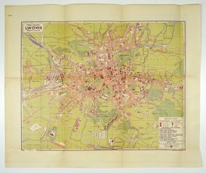 Lemberg. Stadtplan von 1927.