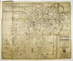 Poznań. Plan miasta z 1920.