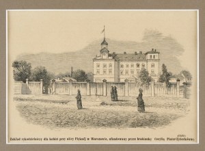 Varšava. Řemeslná dílna na ulici Piękna. Tiskový dřevoryt z roku 1883.