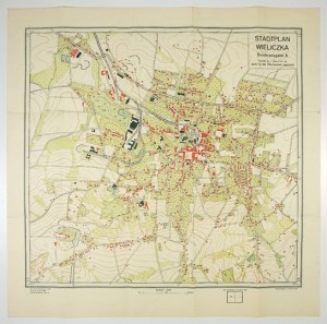 Wieliczka. Plan miasta z 1944.