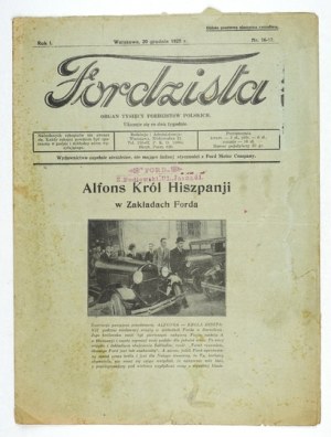 FORDZIST. R. 1, n° 16/17 : 20 DÉCEMBRE 1929.