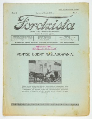 FORDZIST. R. 2, n° 10 : 15 mai 1930.