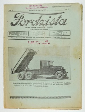 FORDZISTA. R. 2, nr 12: 20 VI 1930.