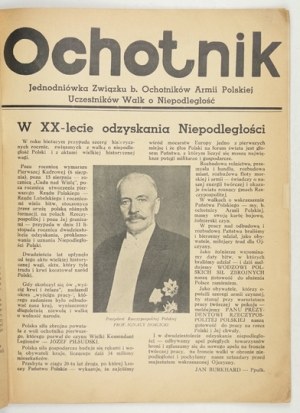 OCHOTNIK. Pubblicazione di un giorno dell'Unione degli ex volontari dell'esercito polacco. 1938.