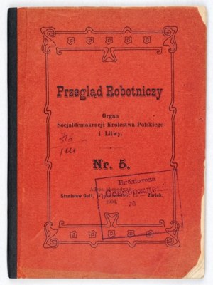 REVUE DES TRAVAILLEURS. Organe du SDKPiL. N° 5. 1904.