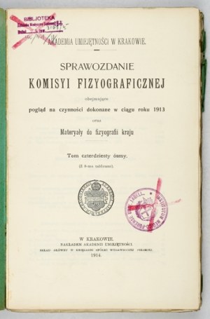 SPRÁVA Fyziografickej komisie. T. 48. 1914.