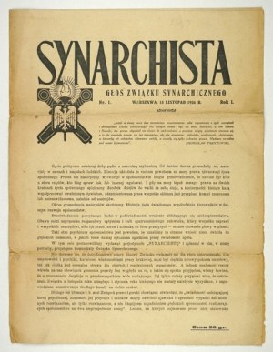 SYNARCHIST. r. 1, no. 1: 15 XI 1926.