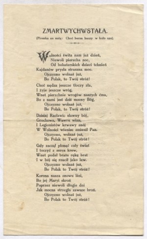 È SORTO. (Canzone da notare: Anche se la tempesta ruggisce intorno a noi). Il giorno della libertà sta sorgendo, / la notte della schiavitù sta svanendo, /...