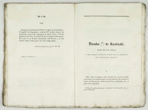 L'EXILÉ de la Pologne, recueil de contes et de morceaux littéraires. Originali e tradotti in polacco....