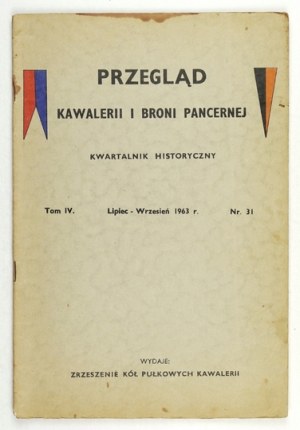 REVUE DE Cavalerie... Vol. 4, no. 31 : VII-IX 1963.