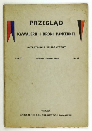 REVUE DE Cavalerie... Vol. 6, no. 41 : I-III 1966.