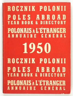 ROCZNIK Polonii 1950. London. Taurus. 16d, s. 248. brosz.