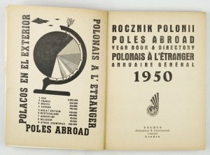 ROCZNIK Polonii 1950. London. Taurus. 16d, s. 248. brosz.