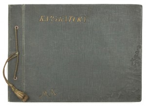 Album mit Karikaturen von Offizieren des 4. Infanterieregiments der Legion aus den 1920er und 1930er Jahren.