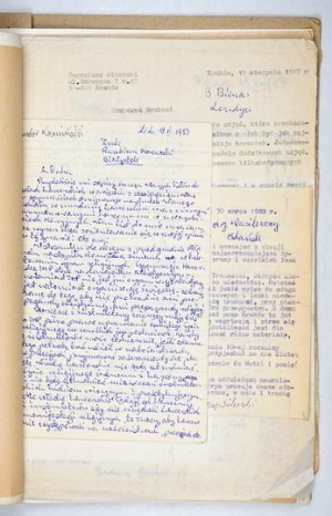 [SIKORSKI Eugeniusz - Matériaux pour l'histoire du scoutisme en Pologne]. Recueil de textes et de correspondance relatifs à divers aspects du scoutisme...