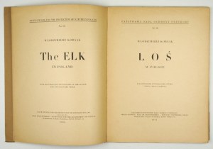 KORSAK Włodzimierz - L'élan en Pologne. Avec des illustrations, des photographies de l'auteur et une planche en couleur. Varsovie 1934....