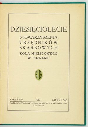 Dcera SDRUŽENÍ DAŇOVÝCH ÚŘEDNÍKŮ místního kroužku v Poznani. Poznaň, XI 1933....