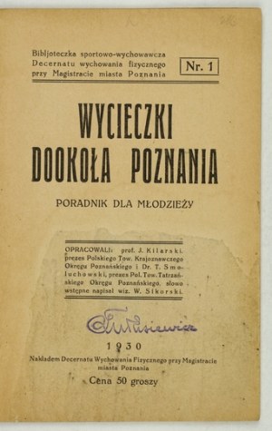 Excursions autour de Poznań. Guide pour les jeunes. 1930.