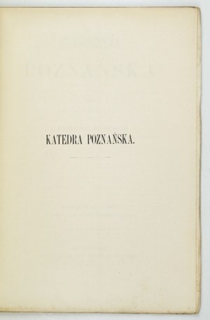 WALKIEWICZ Wawrzyniec - Dyjecezyja poznańska. Year of our Lord 1786 published in Warsaw [......