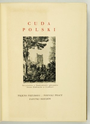 PATKOWSKI Aleksander - Sandomierskie. Góry Świętokrzyskie. Předmluvu napsal E. Kwiatkowski. Poznań [1938]....