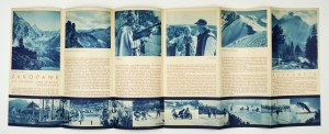 [Tourist FOLDER 2]. Zakopane 830-1000 m Polen. [Warschau]-Zakopane 1936. Die Liga für die Förderung des Tourismus,...