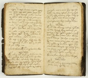 [Manuale di cucina e ricette contadine dell'inizio del XIX secolo.]