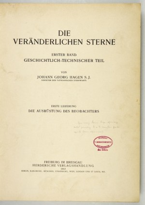 Aus der Buchsammlung von T. Banachiewicz - 