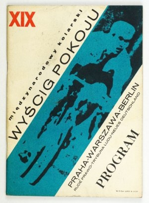 XIX MIĘDZYNARODOWY Kolarski Wyścig Pokoju. Wklejony bilet ze Stadionu Śląskiego.
