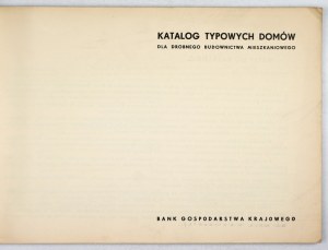 KATALOG von typischen Häusern für den kleinen Wohnungsbau. 1934.