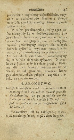 MARKIEWICZ A. - Nauka obyczaiowa o obrzydzeniu występków. Cracow 1810.