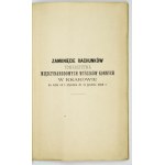 Tow. of international horse racing in Cracow. Directory of members. 1897.