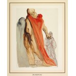 Salvador Dali - La divine comédie, Chant N-o 5, litografia barwna. 1960.