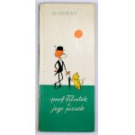 LENGREN [Zbigniew] - Prof. Filutek i jego piesek. Warszawa 1964. Wyd. Artystyczno-Graficzne. 8 (24x10,5 cm), s. [7]...