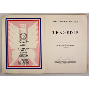 PILAR Pilars de – Tragédie. 1937. Z odręczną dedykacją autora dla J. Stalina!