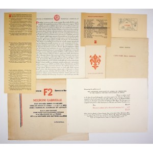 ZBIÓR 8 drobnych druków Tyszkiewiczowskich z l. 1932-1958.