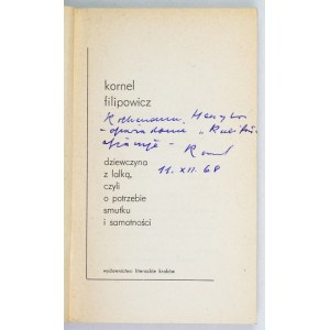 FILIPOWICZ K. - Dziewczynka z lalką. 1968. Dedykacja autora.