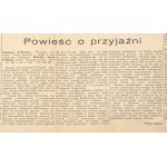 Wiad. Literackie, nr 663: 19 VII 1936. Recenzja powieści Kellermana autorstwa Schulza.