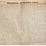 Wiad. Literackie, nr 664: 26 VII 1936. Opowiadanie Schulza.