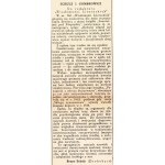 Wiad. Literackie, nr 765: 19 VI 1938. :List Schulza do redakcji (o Gombrowiczu)