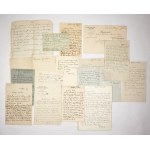 [KOSSAK Wojciech]. A collection of documents and letters by Wojciech Kossak regarding a series of his oil sketches for the panorama Somosi...
